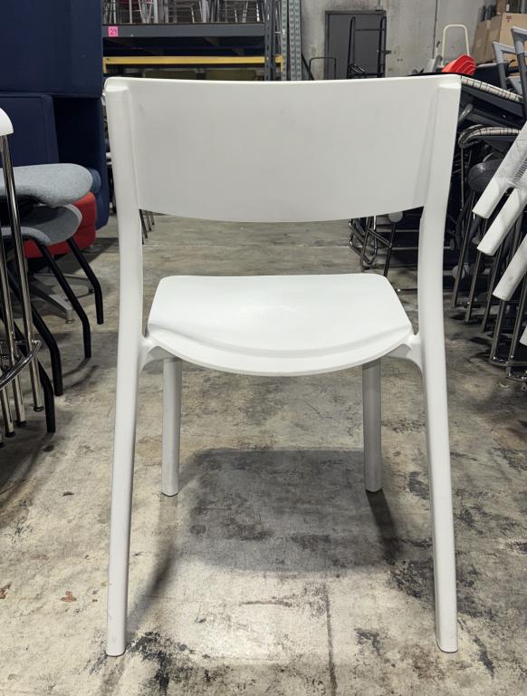 Ikea Janinge Armless Chair - White - Furniture Finders